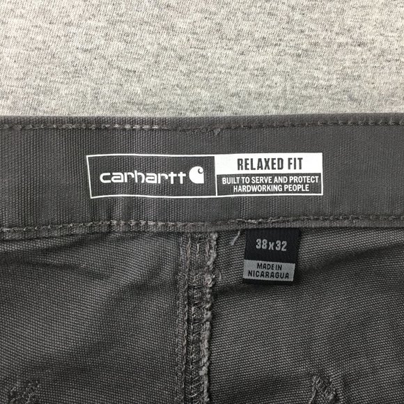 Carhartt Pants Mens 38x32 Rugged Flex Relaxed Fit Canvas Work Chino BN2291 NEW - Picture 7 of 7